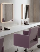 Espejo rectangular con marco metálico - ADRIANO de BathDecor