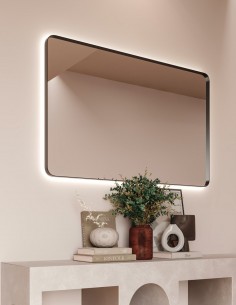 Espejo rectangular con marco metálico - ADRIANO de BathDecor