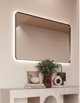 Espejo rectangular con marco metálico - ADRIANO de BathDecor