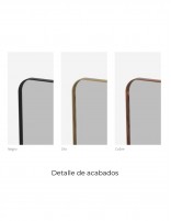 Espejo rectangular con marco metálico - ADRIANO NOL de BathDecor