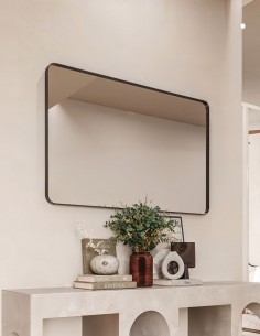 Espejo rectangular con marco metálico - ADRIANO NOL de BathDecor 2