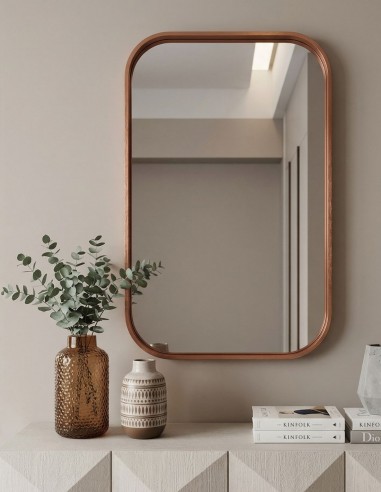 Espejo rectangular con marco metálico - ADRIANO NOL de BathDecor