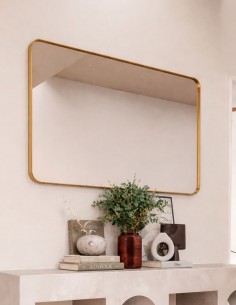Espejo rectangular con marco metálico - ADRIANO NOL de BathDecor
