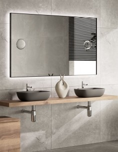 Espejo rectangular con marco metálico - TONY de BathDecor 2