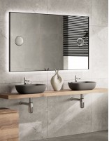 Espejo rectangular con marco metálico - TONY de BathDecor