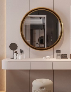 Espejo redondo con marco - DELTA NOL de BathDecor 2
