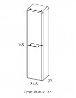 Columna de baño Visobath Onda auxiliar