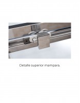 Mampara frontal para ducha detalle