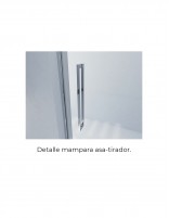 Mampara ducha corredera 2 hojas asa-tirador