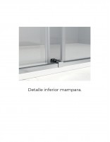 Mampara ducha sin perfil - inferior VALI detalle inferior