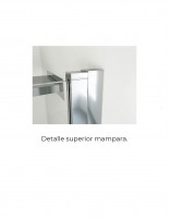 Mampara dos puertas abatibles perfil superior