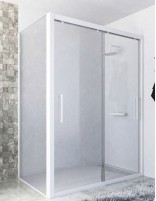 Mampara ducha corredera - dos hojas + lateral fijo PERLA de Seviban