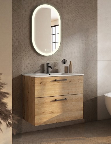 Mueble de baño Visobath Verso modelo 2 cajones lavabo Flat incluido