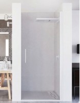 Mampara puerta abatible blanca - 1 hoja frontal ARIBA de Seviban