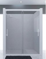 Mampara ducha sin perfil inferior blanca - VALI de Seviban
