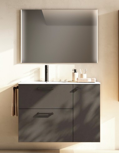 Conjunto de baño Visobath Verso Ceniza