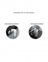 Mampara ducha perfil CROMO - modelo 205 2 fijos y 2 puertas corredera de Hispabaño