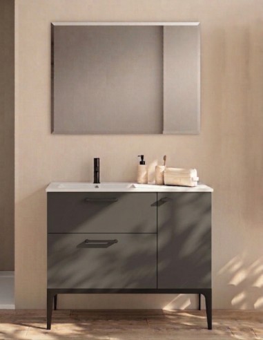 Conjunto baño Visobath Verso Ceniza