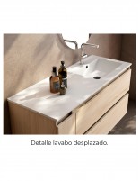 Conjunto baño Visobath Verso detalle lavabo desplazado