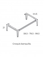 Conjunto baño Visobath Verso croquis banquillo