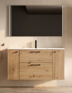 Conjunto de baño Verso Visobath - 1 puerta + 2 cajones + 1 puerta lavabo Flat