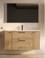 Conjunto de baño Verso Visobath - 1 puerta + 2 cajones + 1 puerta lavabo Flat