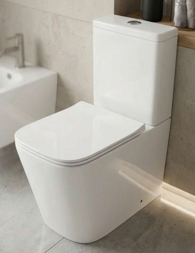 Inodoro cuadrado a suelo