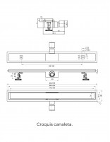 Canaleta de ducha croquis