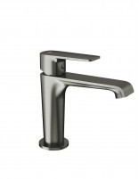 Grifo lavabo latón negro/titanio - FIORE de GME