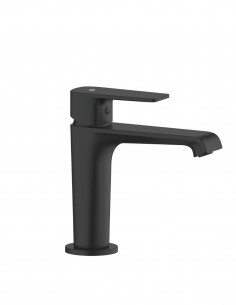 Grifo lavabo latón negro/titanio - FIORE de GME