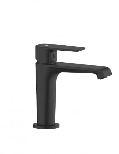 Grifo lavabo latón negro/titanio - FIORE de GME