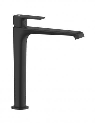 Grifo lavabo alto latón negro/titanio - FIORE de GME