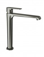 Grifo lavabo alto latón negro/titanio - FIORE de GME