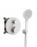 Ducha empotrada termostática blanco - Round de GME