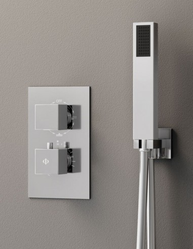 Ducha empotrada termostática cromo - Orion de GME
