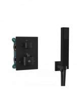 Ducha empotrada termostática negro - Orion de GME