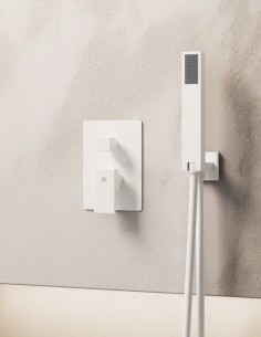 Ducha empotrada termostática blanco - Orion de GME
