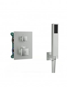 Ducha empotrada termostática níquel - Orion de GME 2