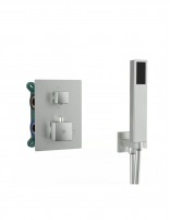 Ducha empotrada termostática níquel - Orion de GME