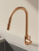 Grifo cocina extraíble monomando cobre - Round de GME