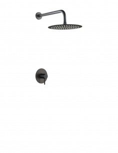 Set de ducha 1 vía black gun metal - MONZA de IMEX