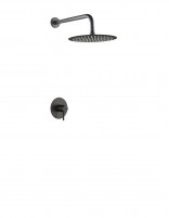 Set de ducha 1 vía black gun metal - MONZA de IMEX