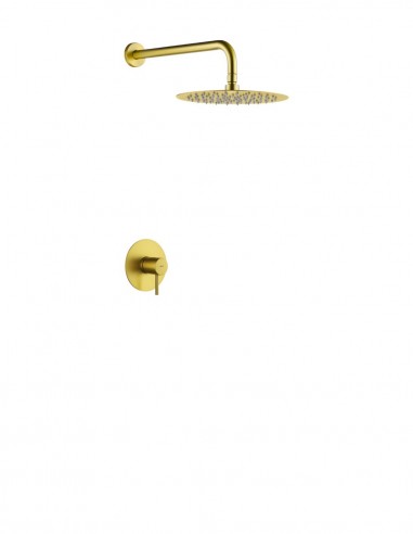 Set de ducha 1 vía oro cepillado - MONZA de IMEX