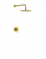 Set de ducha 1 vía oro cepillado - MONZA de IMEX