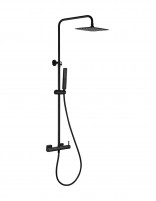 Conjunto barra de ducha monomando negro - TOSCANA de IMEX