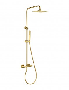 Conjunto barra de ducha monomando oro - TOSCANA de IMEX