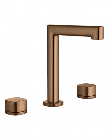 Grifo de lavabo sobre encimera oro rosa - TOSCANA de IMEX