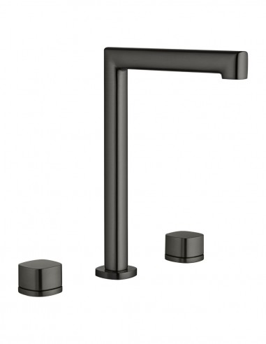 Grifo de lavabo alto sobre encimera black gun metal - TOSCANA de IMEX