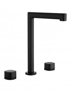 Grifo de lavabo alto sobre encimera negro - TOSCANA de IMEX