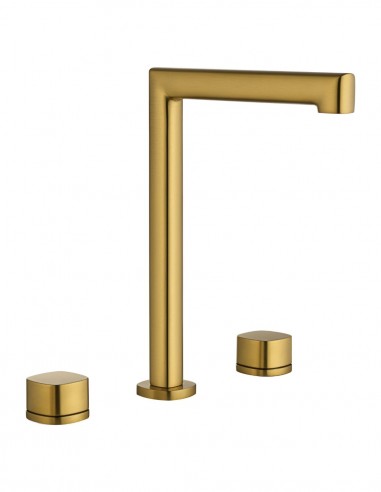 Grifo de lavabo alto sobre encimera oro - TOSCANA de IMEX
